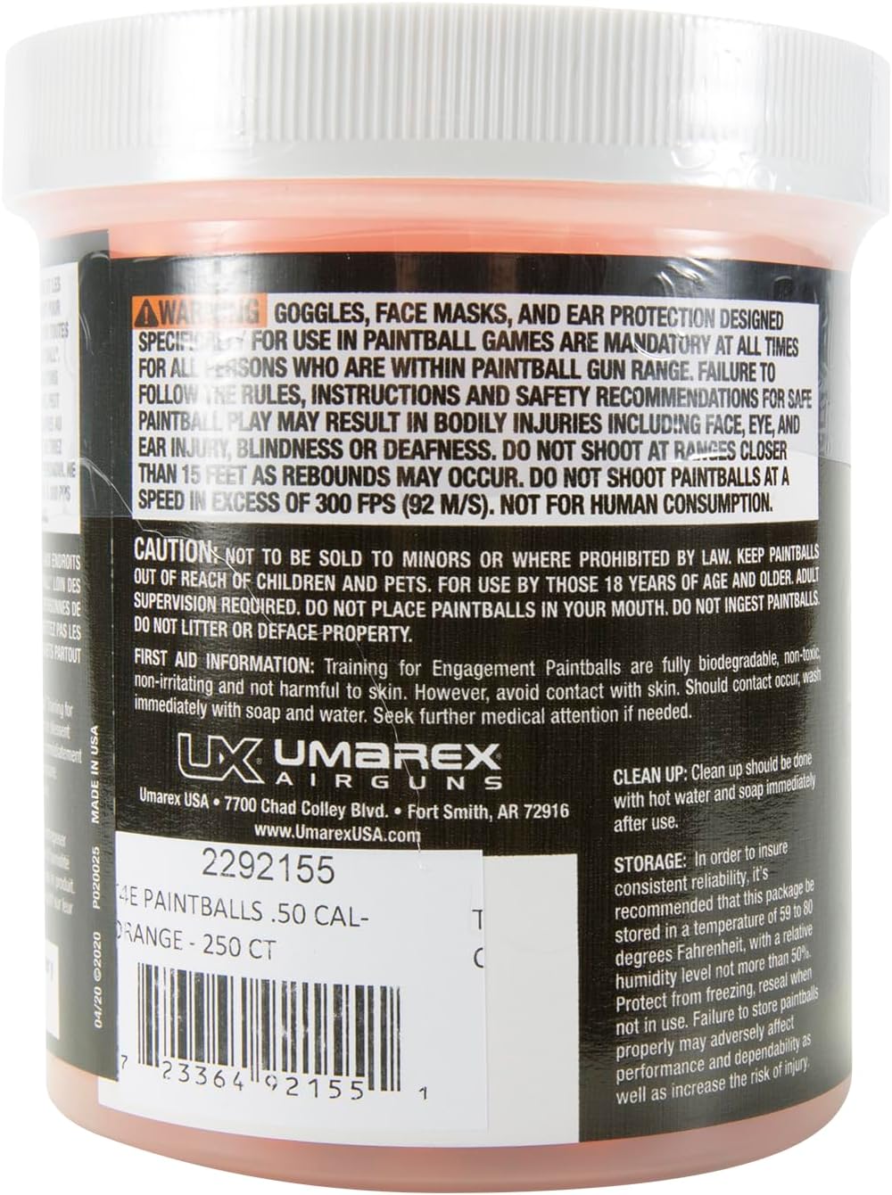 Umarex T4E Premium .43 Caliber Paintballs, Blue, 430 Count
