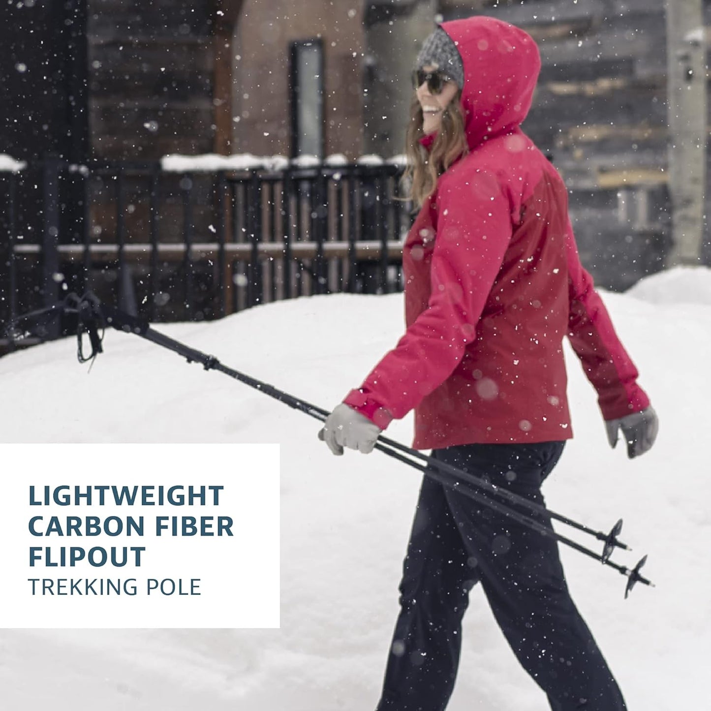 Yukon Charlie's Sherpa Trekking Poles, Twist Lock Adjustment System, Hiking Poles and Snow Baskets, Multiple Styles & Sizes
