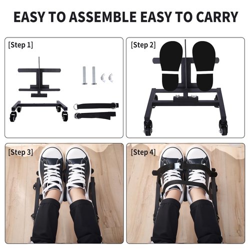 BLRZHFC Dynamic Core Trainer, Full Core Fitness Workout, Abdominal Trainer Blast Workout Machine, Black