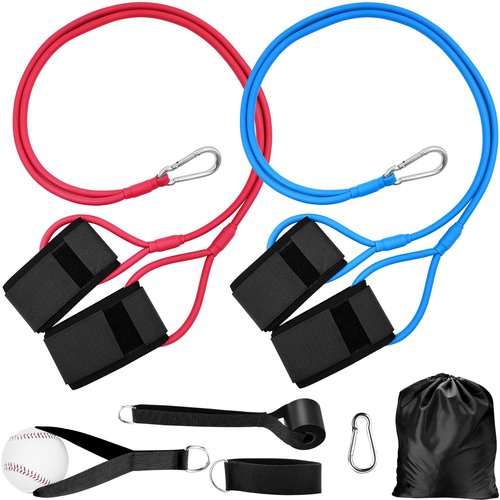 Baseball Bands for Pitching, Baseball Arm Band for Improve Arms Strength Softball Baseball Pitching Training, Baseball Training Bands for All Skill Levels (College(35lb)+Elite(50lb))