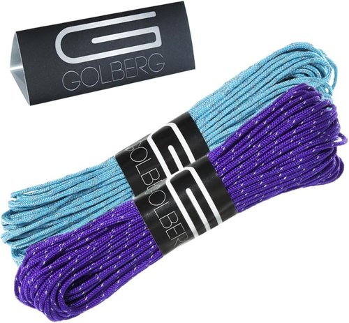 GOLBERG G 1.8mm Fluorescent Reflective 95lb Paracord – 20 Meters – Perfect for Guyline, Tent Rope, Camping, Hiking – (Reflective Neon Orange)