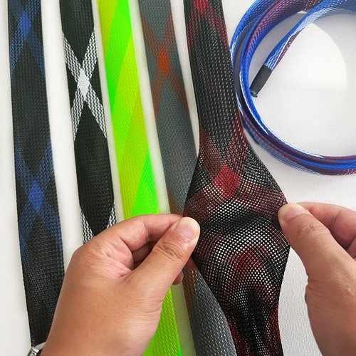 Yontree 6 Pack Fishing Rod Sleeve, Fishing Rod Cover Braided Mesh Rod Sleeves Socks, Fishing Pole Sleeve for Spinning/Casting/Sea/Fly Fishing Rod