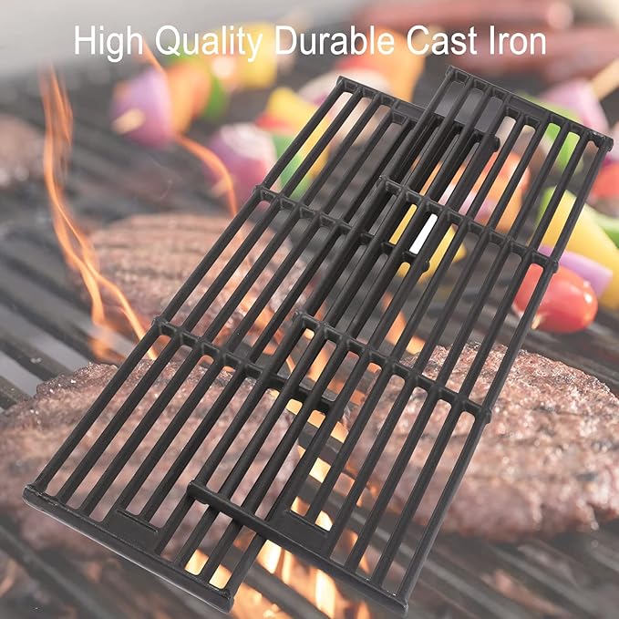 Hisencn Grill Cooking Grates for Char Griller 2137 3724 2121 2123 2222 2828 4208 5252 9020 Charcoal Grill, for King Griller 3008 5252, 19.75'' Cooking Grid Replacement Part for Chargriller, 5 Pack