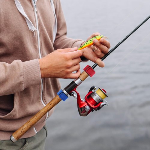 Dimeho Fishing Rod Straps, 12 Pcs Fishing Rod Ties Wraps Strap Stretchy Rods Holder Fish Pole Belt Elastic Casting Rods Holder Strap Belt Fish Gear