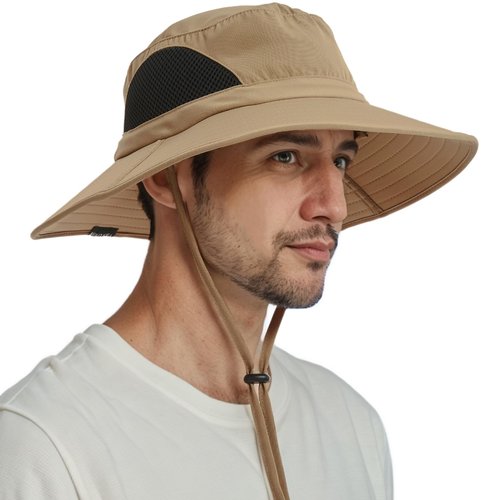 EINSKEY Wide Brim Sun Hat, UPF 50+ UV Protection Waterproof Packable Bucket Hat for Men & Women, Fishing Hiking Beach Garden