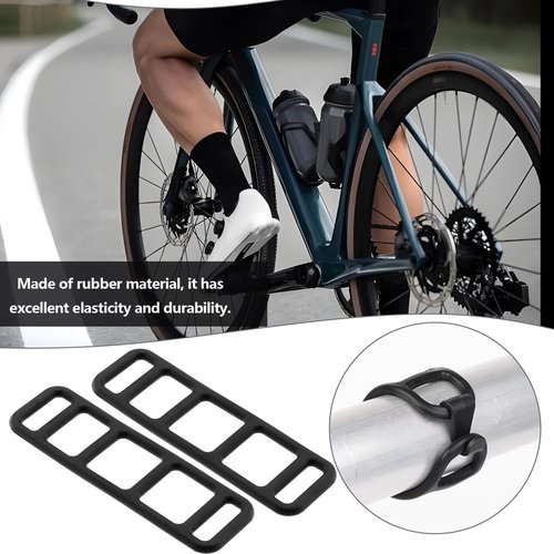LT Easiyl 5Pcs Mirror Dashcam Rubber Strap 5-Hole Rubbe Headlight Taillight Straps for Dash Cam with Rear View Camera Bike 80x24mm Black