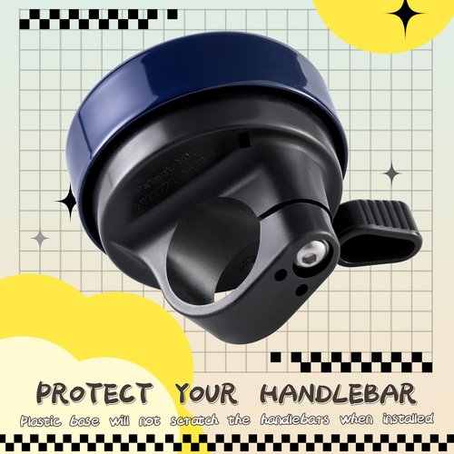 ROCKBROS Bike Bell for Kids Bicycle Bell for Boys Toddlers Fit for 0.87in/22.2mm Bicycle Handlebars Luoluo Blue