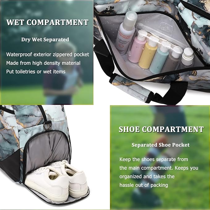 JIANYA Kids Overnight Duffle Bag Girls Boys Sport Gym Bag with Shoe Compartment & Wet Pocket, Carry On Weekender Travel Bag for Kid Girl Boy