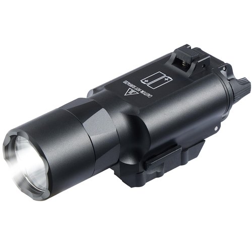 TEEWOOM Tactical Flashlight 300U Style Weapon Light 1200 Lumens Pistol Flashlight Picatinny Flashlight Black