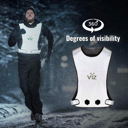 Blaze Reflective Running Vest Safety Gear - 360˚ High Visibility Vest For Women & Men - Running, Walking, and Cycling