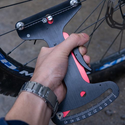 Reicyfang Bicycle Spoke Tension Meter Measuring Tool, Aluminum Alloy Stable Accurate Measurement Reliable Indicator Wheel Bicycle Tool, Bike Accessory for Bicycle Wheel Spokes Manufacturing