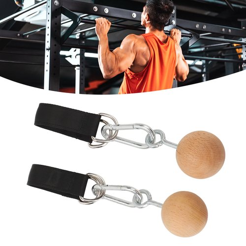 Tissting Pull Up Ball Grip, Wooden Nonslip Training Tool for Strength Enhancement - Versatile Home Gym Equipment for Arm and Hand Strengthening, Compact and Portable for Indoor and Outdoor Use