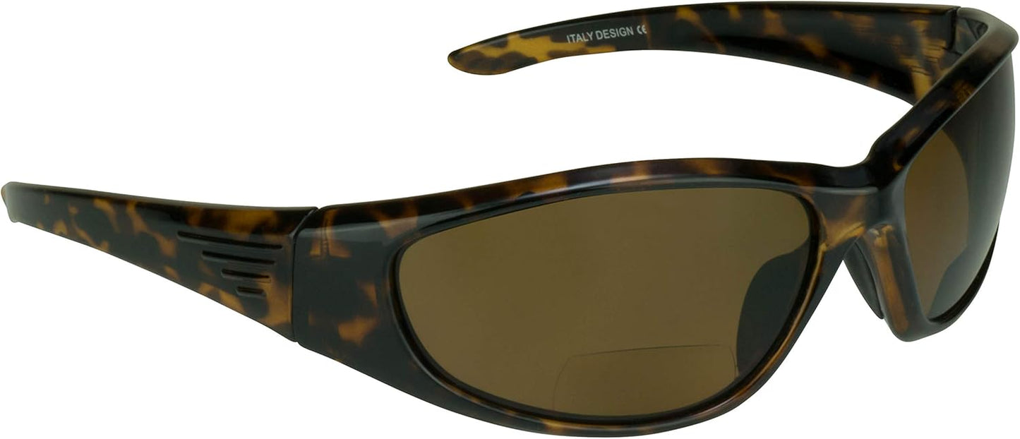 proSPORT Polarized Bifocal Sunglass Readers Fishing Driving Sport Motorcycle Anti-Glare Wrap Full Frame Large UV Men Women