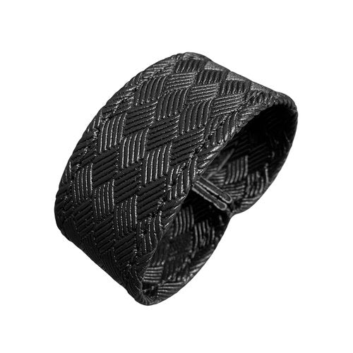 TACNEX Duty Belt End Retaining Loop Nylon Bands Keepers Stays Retainer for Law Enforcement Police Officer Belt 2 PCS (Basket Weave, 2")