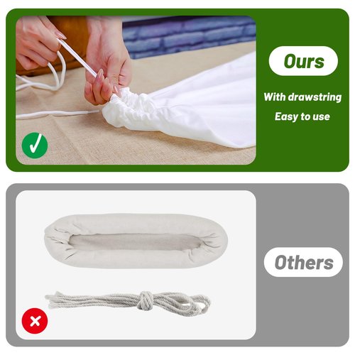 warmfarm 5 Pack Elk Game Bags with Reflective Strips,Reusable Stretchy Game Meat Bags - Breathable, Durable Nylon Polyester Cotton Blend (5, White)