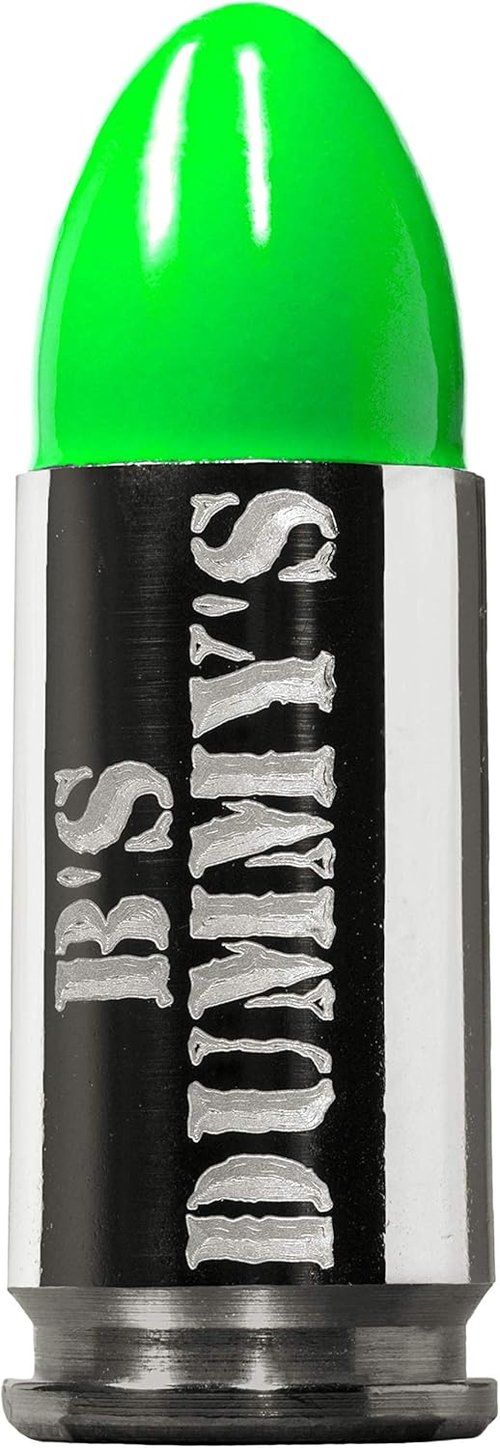 B's Dry Fire Snap Caps - A.K.A. B's Dummy's - Dummy 9mm Luger Training Caps (5 Pack) (Neon Green Nickel)