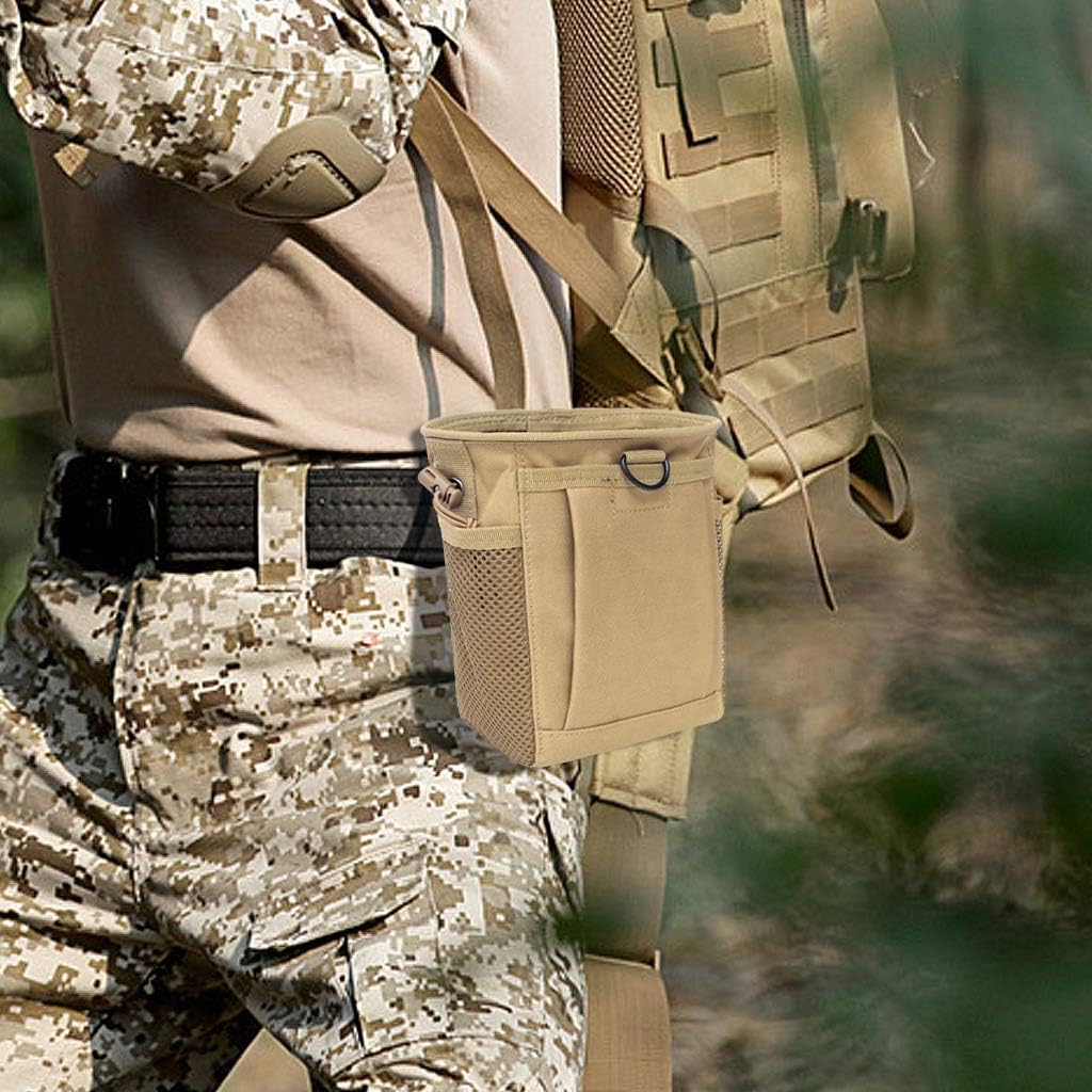 Tactical Molle Dump Pouch Drawstring Magazine Dump Bag Military Utility Belt Ammo Pouch