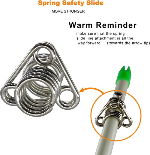 maifield Bowfishing Head Carbon/Glass-Fiber Arrow Shafts 2 Mechanical Barbs 2.5" Holding Area Archery Broadhead Fits 5/16" Fiberglass Arrow Shaft 3/6 PK