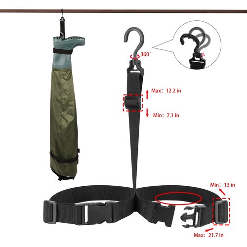 GREENWATER Kids Chest Waders Youth Fishing Waders with Boots Waterproof for Children Boys Girls Hanger & Bag Included (Green, 8-9Y)