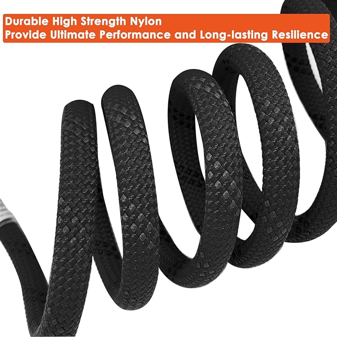 Ritafc Climbing Static Rope UIAA Rappelling Rope 11mm 100FT Static Line Nylon Kern Mantle Rope for Rock Climbe, Mountain Tree Climb, Hauling, Rescue Equipment