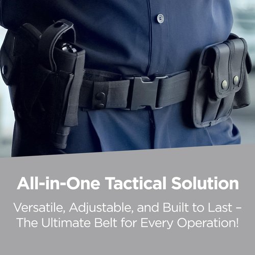 NATIKON Law Enforcement Utility Belt- Ultimate Security Gear for Security Professionals | Police Belts with 10 Essential Holsters