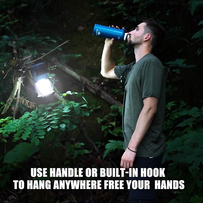 LED Camping Lantern Battery Powered 1500 Lumen COB Camping Light 4*D Batteries(Included) Perfect for Camp Hiking Emergency Kit