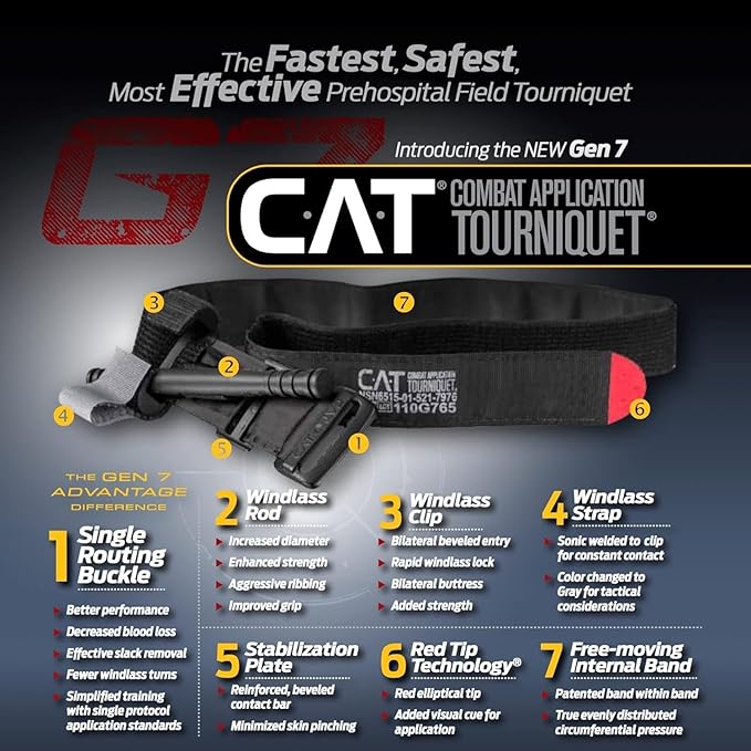 EVERLIT Rapid Aid Trauma Sleeve(Rats) EDC Trauma Kit, CAT GEN-7 Tourniquet QuikClot Gauze CE, Military Tactical IFAK for Bleeding Control (Coyote Brown)