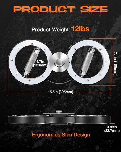 Stepwaver Rotator Machine, Arm Workout Equipment for Men and Women, 12 Pounds forearm strengthener, Arm and Shoulder Strength Training for Home and Gym Workouts