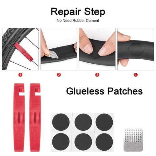 Bicycle Repair Tool Kit with Bike Pump & Saddle Bag - Bike Tool Kits for Repair and Maintenance at Home or on the Road - Bike Tire Repair Kit