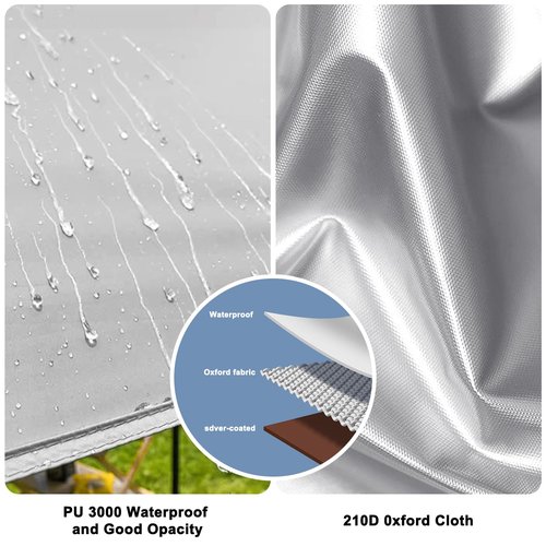 SHANQUAN Camping Tarp with Poles,10X13FT Waterproof and UV Protective Camping Tent, Lightweight Shelter Hammock Rain Fly Sun Shelter for Tent,Hiking,Garden and Traveling.