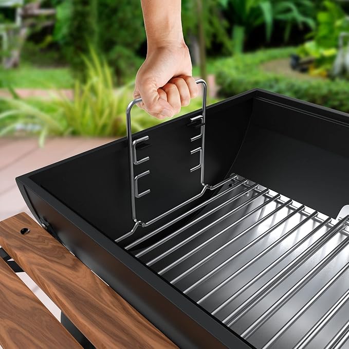 Adjustable Ash Pan Replacement Parts for Char-griller 200048 1224 2121 2123 2828 2222,Charbroil 17302056 19302056 Charcoal Grill Accessories, Oklahoma Joe's 19302087, Royal Gourmet CC1830F Grill Parts