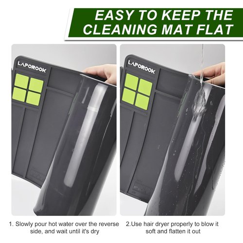 Laporook Gun Cleaning Mat, Rifle Shotgun Cleaning Mat Large, Magnetic Gun Maintenance Mat with Cleaning Supplies and Ruler, Universal Gun Cleaning Kit with Anti-Slip Rubber Cleaning Pad for All Guns