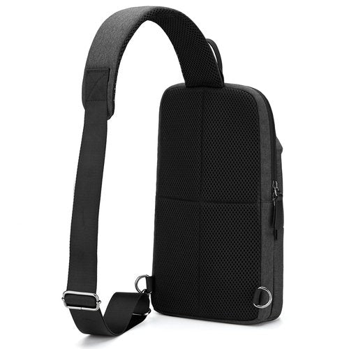 Beamyth Crossbody Sling Backpack for Men Women Sling Bag Multipurpose Travel Hiking Cross Body Chest Bag (Black)