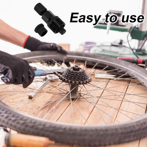 Gosknor 2 Sets Bicycle Crank Puller, Crank Arm Puller Bike Crankset Crank Removal Tool Crank Remover for Bicycle Repair & Maintenance (Black)