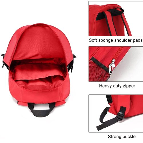 CHHYU Red First Bagpack Aid Outdoor Bag Responder Trauma Multi-Pocket Traveling Field Trips Backpack for Camping Cycling Outings Daycare