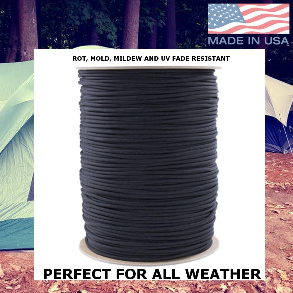 Paracord Planet 850 US Government Certified Paracord 10', 25', 50', 100', 250', 1000' Lengths