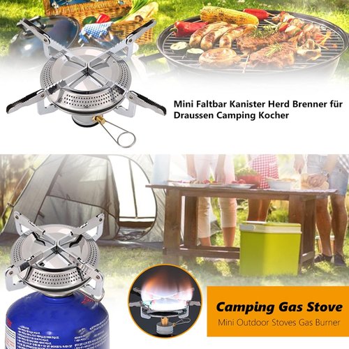 Camping Gaz Stove,Hiking Stove,Outdoor Stoves Gas Alloy Portable Cam Mini Picnic Round Stove for Outdoor Camp Hiking Camping Gaz camping stove