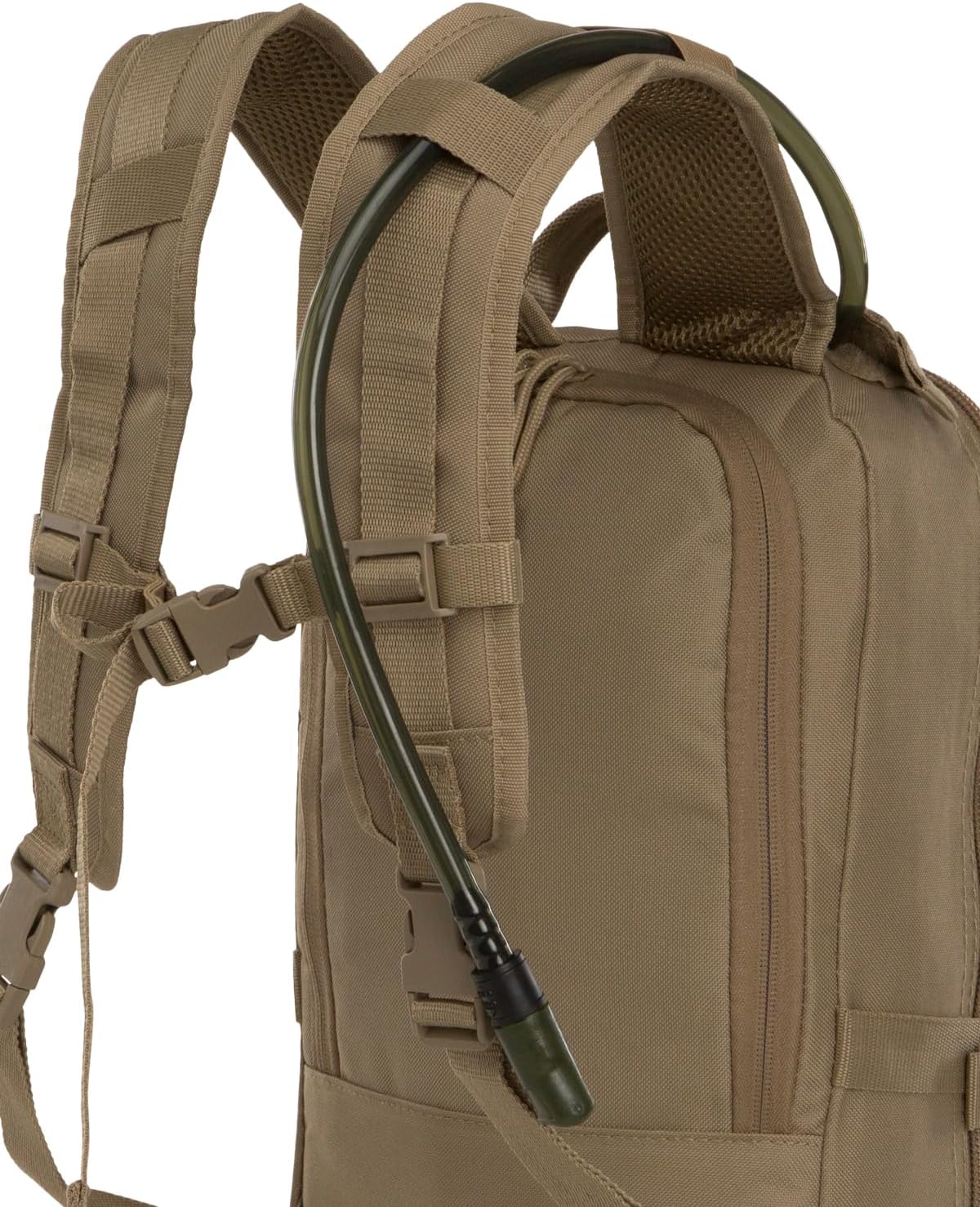 Surge Tactical Hydration Pack Military Backpack with MOLLE System | Survival Bug Out Bag | 22L Storage Capacity + 3L Reservoir (Digital Sand)