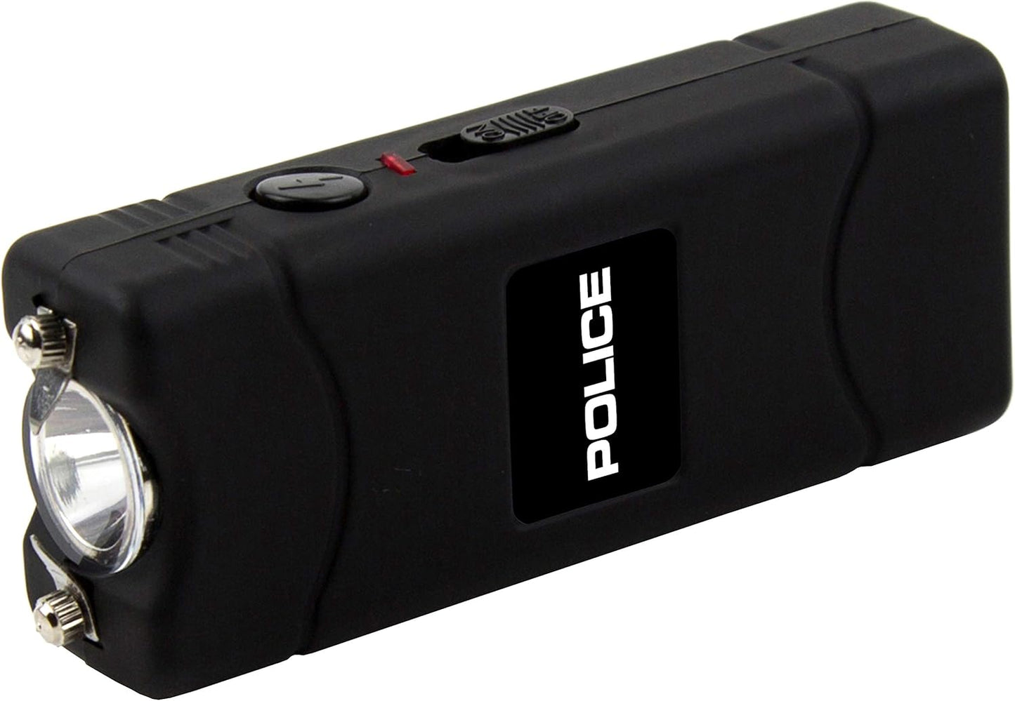 Police Stun Gun for Self Defense 801 – High Voltage Mini Rechargeable with LED Flashlight, Compact & Heavy Duty – Personal Security for Women & Men – Black