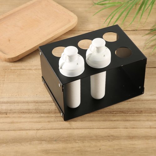 PEUTIER Flavor Cartridge Holder, Cartridge Storage Rack Organizer Support Shelf Accessories Holder Case for Water Bottle Compatible with Cirkul Holding 6 Flavors Cartridges (Black)