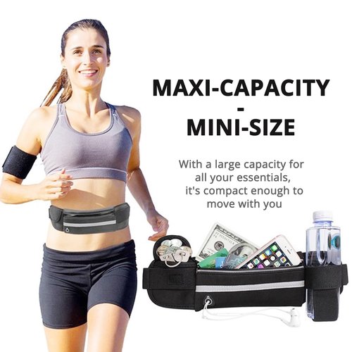 Toutsimple Hydration Running Waist Pack(BLACK)