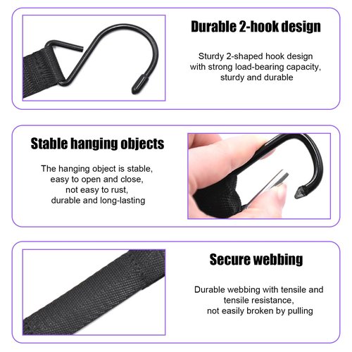 MKYSZLT 4Pcs Fence Hooks for Baseball Bag,Multifunctional Hanging Buckles Metal Hook for Softball Tennis Backpack,Nylon Safety Hooks Buckles for Outdoor Sports Camping Equipment Water Cup