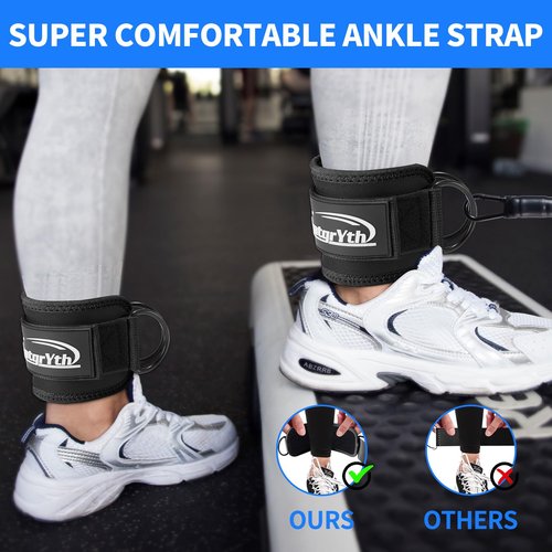 Ankle Resistance Bands, Ankle Bands for Working Out with Cuffs, Workout Equipment for Women Legs and Glutes, Exercise Resistance Bands for Legs Butt Lift Ankle Strap with Exercise Bands