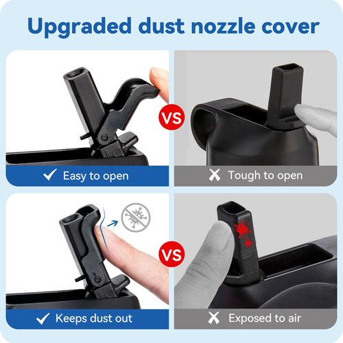 Prurex Dust Cover Straw Lid for Hydro Flask Wide Mouth Water Bottle,Replacement Straw Cap with Straw for Hydroflask 12-64 oz Wide Mouth Bottle