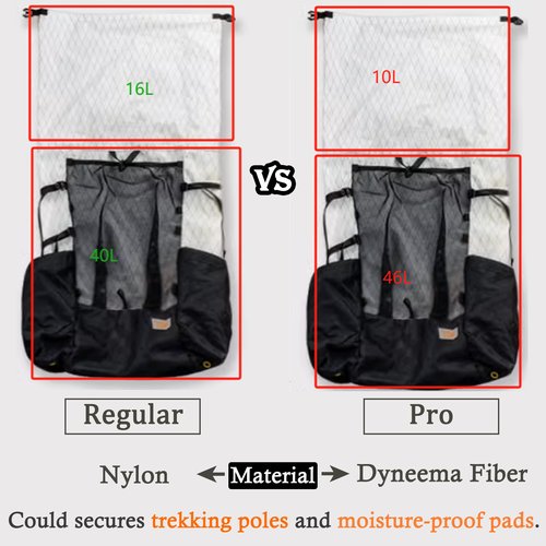 windhike 3F UL GEAR 56L Internal Frame Hiking Backpack, Lightweight Breathable Pack-Fix Trekking Poles & Moisture-proof Pads for Backpacking (Grey)