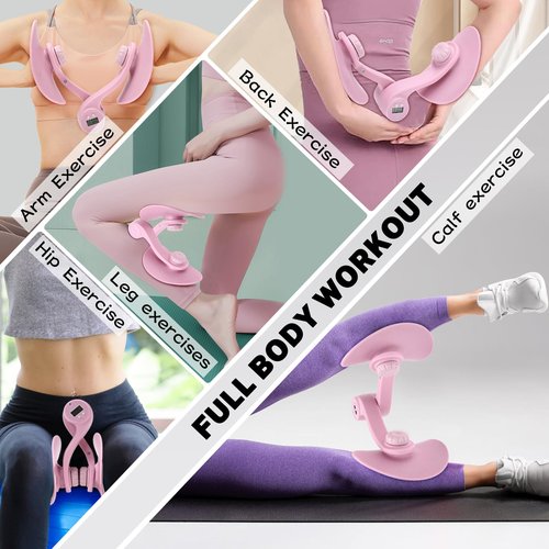 Senprity Thigh Master LED Digital Display Inner Thigh Exercise Equipment Pelvic Floor Muscle Trainer Ideal for Postpartum Mothers Sedentary Lifestyles Thigh Fat Reduction and Shaping Home Gym Workout