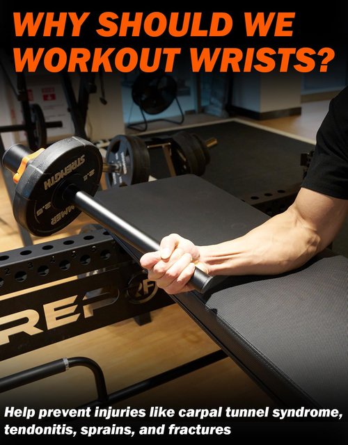 Fitarc Wrist Bar,Forearm Strengthener,Wrist Curl Bar for 2 Inch Olympic Plate,Grip Strength Trainer, Wrist Bar,Wrist Rotation Exerciser,Wrist Forearm Strengthener