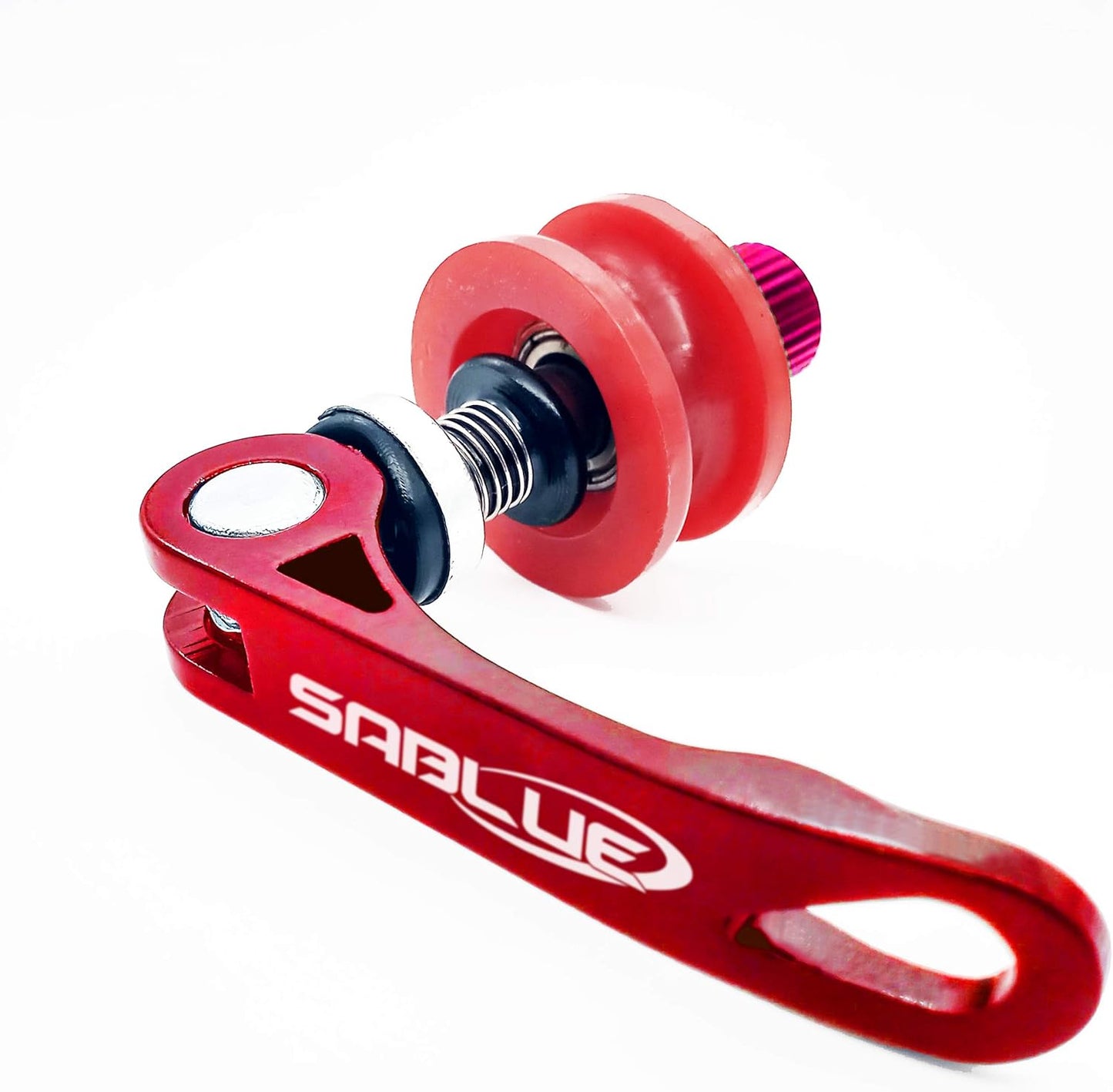 SABLUE Bicycle Bike Chain Keeper Holder Dummy Sleeping Hub Tool (02 Red)