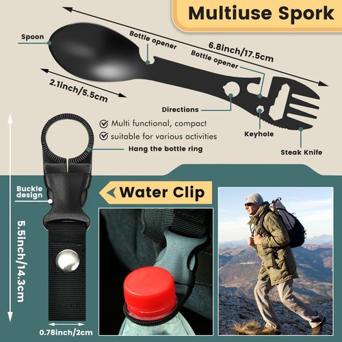 Survival kit,16 in 1 Professional Survival Gear Tool kit, Camping Gear, Camping Essentials, for Father's Day, Christmas, Hiking, Hunting