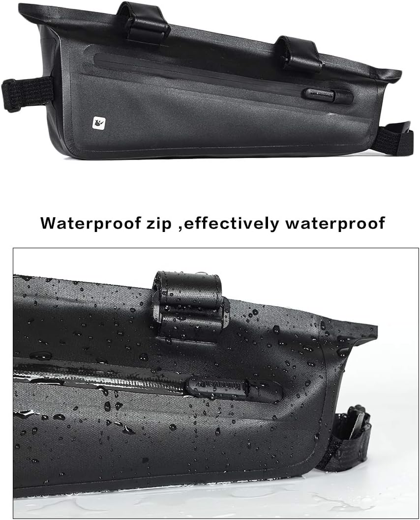Rhinowalk Professional Cycling Accessories - Waterproof Triangle Bag for Bike Frame, Under Tube, Small